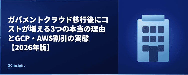 ガバメントクラウド移行後にコストが増える3つの本当の理由とGCP・AWS割引の実態【2026年版】