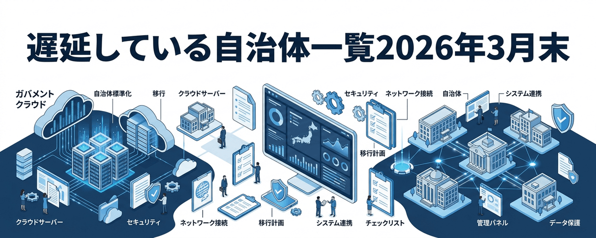 あなたの自治体は遅延リストに入っていないか？ガバメントクラウド2026年3月末の最新状況