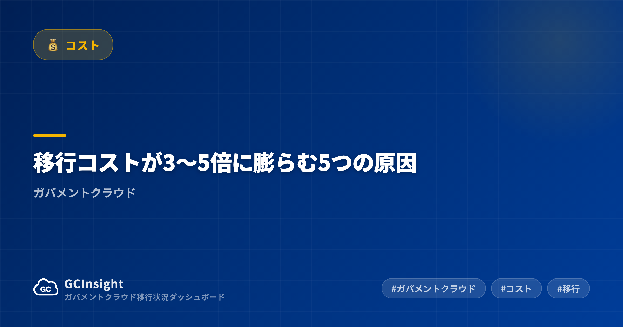 移行コストが3〜5倍に膨らむ5つの原因|ガバメントクラウド